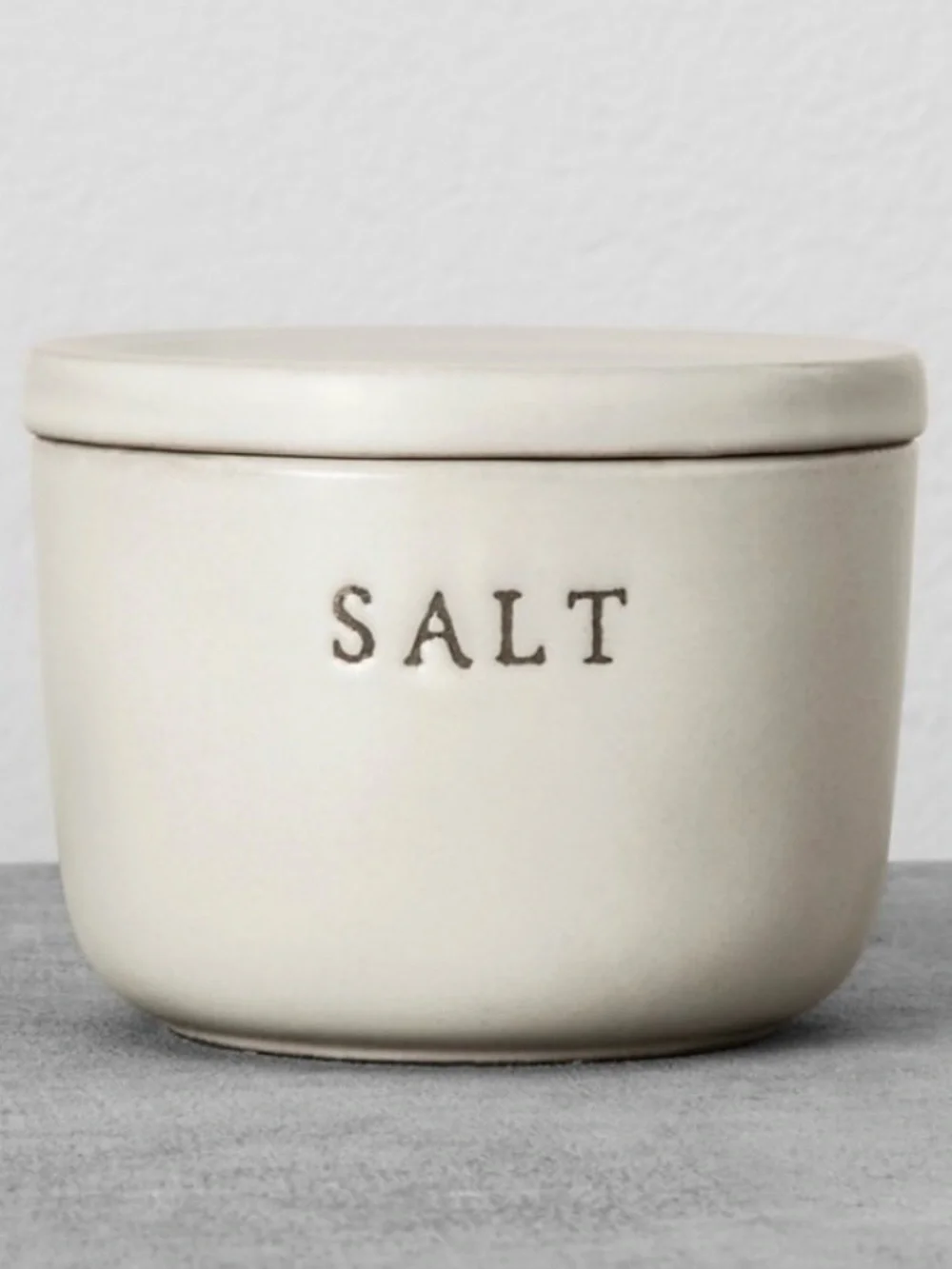 Hearth & Hand with Magnolia Salt and Pepper Lidded Cellars Stoneware Set of Two